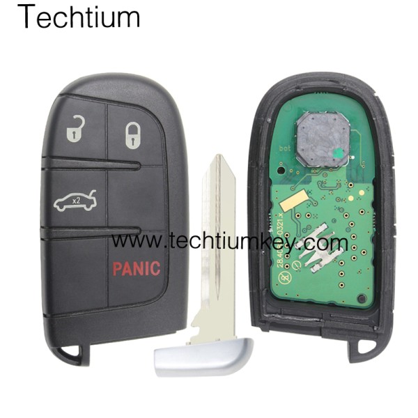 433Mhz 46 chip FCC:M3N40821302 keyless 3+1 Tasten Fernschlüssel für Chrysler 2011-2017, Dodge 2011-2017