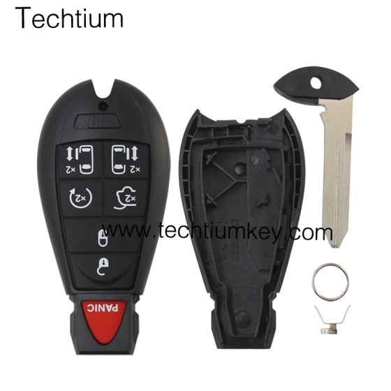 433Mhz ID46&7953 Chip FCC:5026591AK IYZ-C01C/M3N5WY783X keyless 6+1 button remote key for Chrylser,Jeep,Dodge