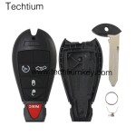 433Mhz ID46&7953 Chip FCC:5026591AK IYZ-C01C/M3N5WY783X keyless 4+1 Tasten Fernschlüssel für Chrylser,Jeep,Dodge