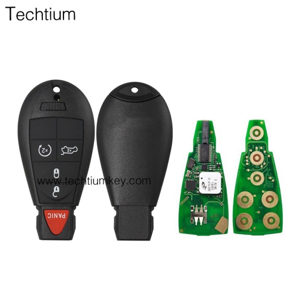 433Mhz ID46&7953 Chip FCC:5026591AK IYZ-C01C/M3N5WY783X keyless 4+1 Tasten Fernschlüssel für Chrylser,Jeep,Dodge