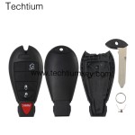 433Mhz ID46&7953 Chip FCC:5026591AK IYZ-C01C/M3N5WY783X keyless 3+1 Tasten Fernschlüssel für Chrylser,Jeep,Dodge