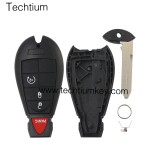 433Mhz ID46&7953 Chip FCC:5026591AK IYZ-C01C/M3N5WY783X keyless 3+1 Tasten Fernschlüssel für Chrylser,Jeep,Dodge