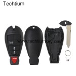 433Mhz ID46&7953 Chip FCC:5026591AK IYZ-C01C/M3N5WY783X keyless 3+1 Tasten Fernschlüssel für Chrylser,Jeep,Dodge