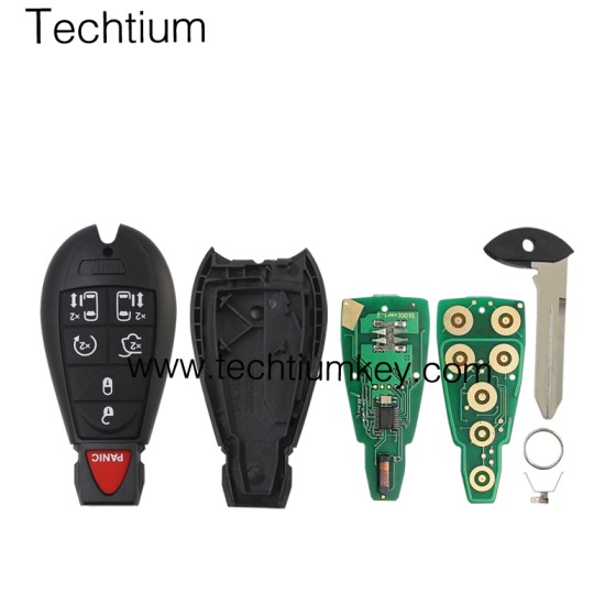 433Mhz 7961&4A Chip FCCID: GQ4-53T 6+1  button remote key for Chrylser,Jeep,Dodge