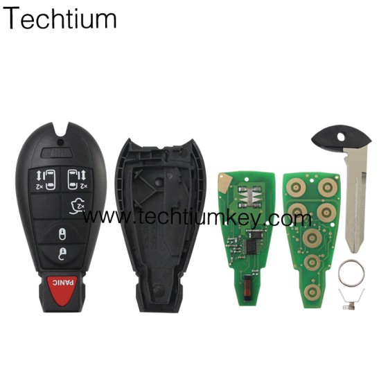 433Mhz 7961&4A Chip FCCID: GQ4-53T 5+1  button remote key for Chrylser,Jeep,Dodge