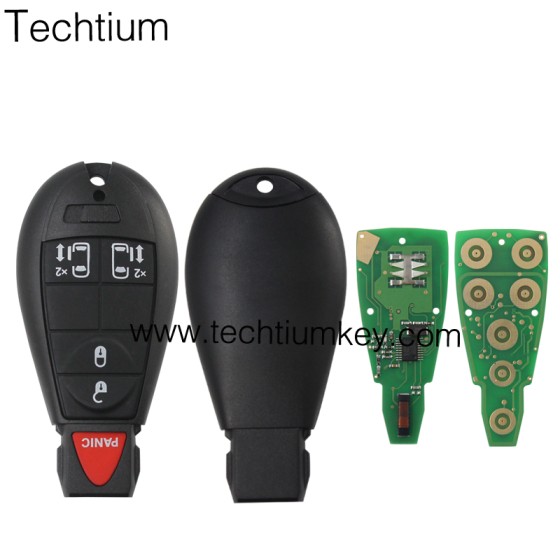433Mhz 7961&4A Chip FCCID: GQ4-53T 4+1  button remote key for Chrylser,Jeep,Dodge