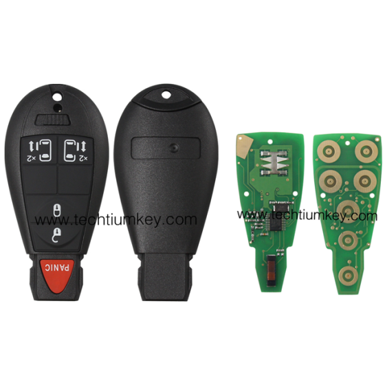 433Mhz 7961&4A Chip FCCID: GQ4-53T 4+1  button remote key for Chrylser,Jeep,Dodge
