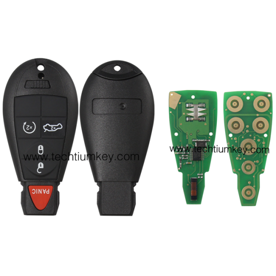 433Mhz 7961&4A Chip FCCID: GQ4-53T 4+1  button remote key for Chrylser,Jeep,Dodge