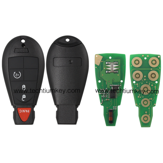 433Mhz 7961&4A Chip FCCID: GQ4-53T 3+1  button remote key for Chrylser,Jeep,Dodge