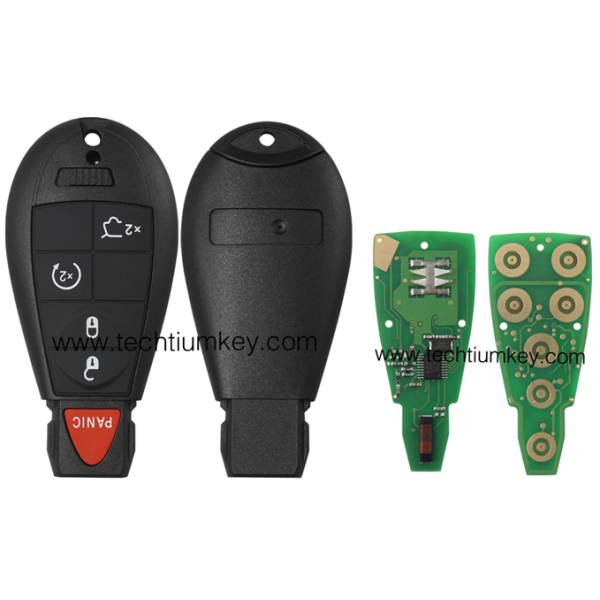433Mhz 7961&46 Chip FCCID: GQ4-53T 4+1  button remote key for Chrylser,Jeep,Dodge