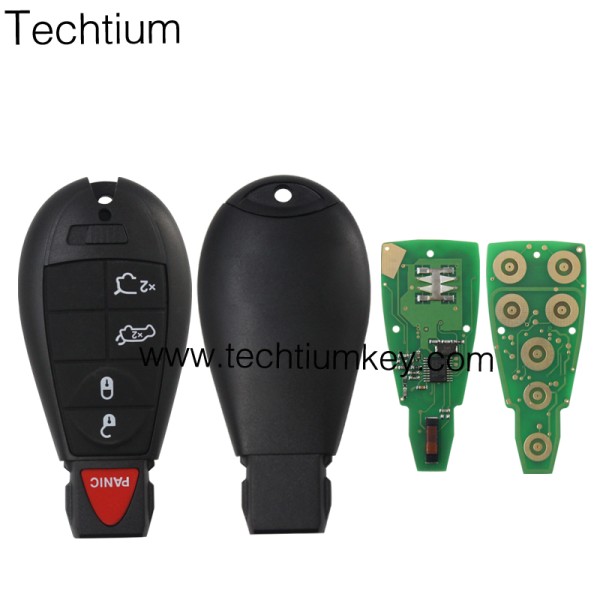 433Mhz 7961&46 Chip FCCID: GQ4-53T 4+1  Tasten Fernschlüssel für Chrylser,Jeep,Dodge