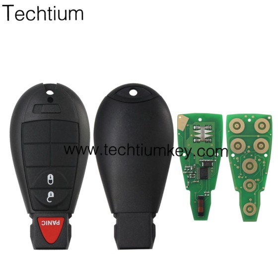 433Mhz 7961&46 Chip FCCID: GQ4-53T 2+1  button remote key for Chrylser,Jeep,Dodge