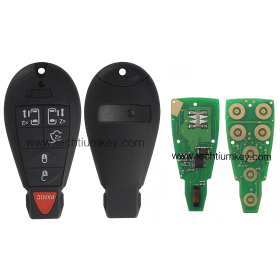 433Mhz 7941&46 Chip FCCID: M3N5WY783X IYZ-C01C 5+1  button remote key for Chrylser,Jeep,Dodge