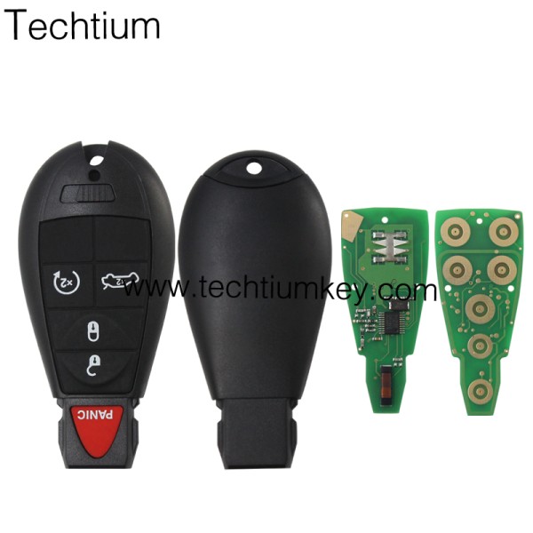 433Mhz 7941&46 Chip FCCID: M3N5WY783X IYZ-C01C 4+1  Tasten Fernschlüssel für Chrylser,Jeep,Dodge