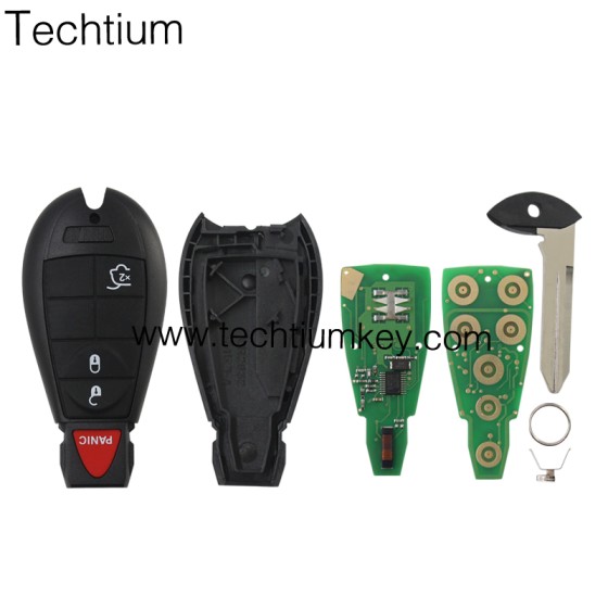 433Mhz 7941&46 Chip FCCID: M3N5WY783X IYZ-C01C 3+1  button remote key for Chrylser,Jeep,Dodge