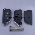 with battery place, 307/VA2 blade Light button 3 button remote key shell for Citroen