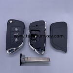 with battery place, 307/VA2 blade truck button 3 button remote key shell for Citroen