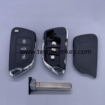 without battery place, 307/VA2 blade truck button 3 button remote key shell for Citroen