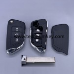 without battery place, 407/HU83 blade truck button 3 button remote key shell for Citroen