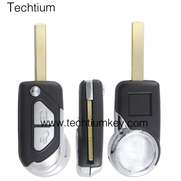 407 blade 2 button remote key shell for Citroen