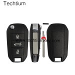 407 blade Truck button 3 button remote key shell for Citroen