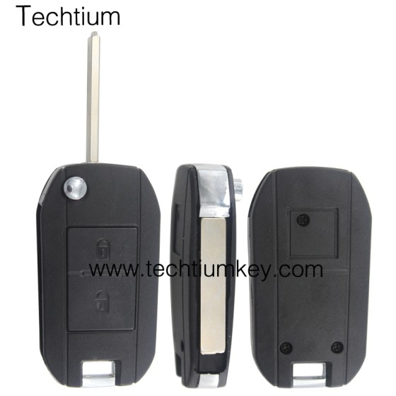307(VA2) blade 2 button remote key shell for Citroen