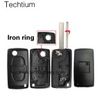 with Battery place 307/ VA2 blade 4 button remote key shell for Citroen