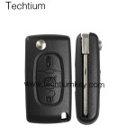 without battery place 407/HU83 blade Truck button 3 button remote key shell for Citroen,Peugeot