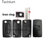 without battery place 307/VA2 blade Truck button 3 button remote key shell for Citroen,Peugeot