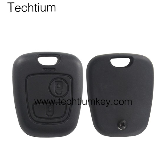 206/NE73 blade hole 2 button remote key shell for Citroen