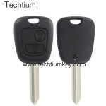 SX9(TOY43)blade 2 button remote key shell for Citroen