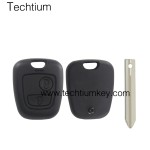 SX9(TOY43)blade 2 button remote key shell for Citroen