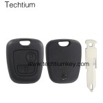 206/NE73 blade 2 button remote key shell for Citroen