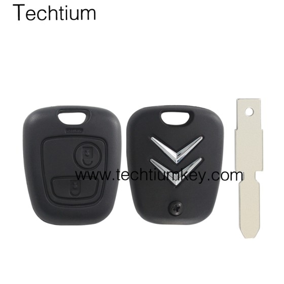 406/NE78 blade 2 button remote key shell for Citroen