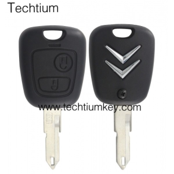 206/NE73 blade 2 button remote key shell for Citroen