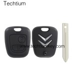 SX9(TOY43)blade 2 button remote key shell for Citroen