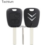 407/HU83 blade 2 button remote key shell for Citroen