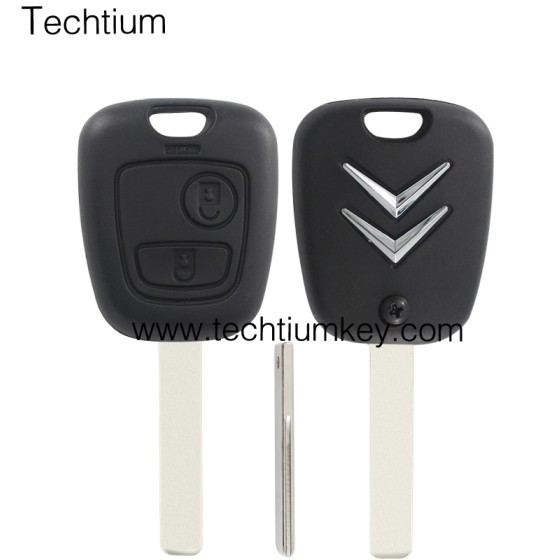 407/HU83 blade 2 button remote key shell for Citroen