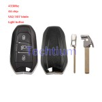 433Mhz  4A chip VA2/307 blade Light button 3 button remote key for Citroen,Peugeot,DS
