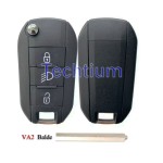 433Mhz 4A chip 307/VA2 blade Light button 3 Tasten Fernschlüssel für Citroen,Peugeot