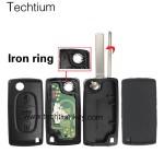 0523 FSK 433Mhz PCF7941 chip 307/VA2 blade 3 button remote key for Citroen cars after 2011