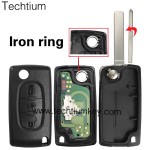 0523 ASK 433Mhz PCF7941 chip 307/VA2 blade 3 button remote key for Citroen cars 2006-2011