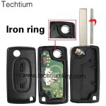 0523 ASK 433Mhz PCF7941 chip 407/HU83 blade 2 button remote key for Citroen cars 2006-2011