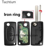 0523 ASK 433Mhz PCF7941 chip 307/VA2 blade 3 button remote key for Citroen 2006-2011