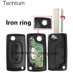 0523 ASK 433Mhz PCF7941 chip 407/HU83 blade 2 button remote key for Citroen 2006-2011
