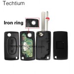 0523 ASK 433Mhz PCF7941 chip 307/VA2 blade 2 button remote key for Citroen 2006-2011