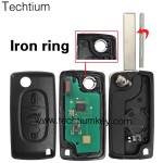 0536 ASK 433Mhz ID46/PCF7961 chip 407/HU83 blade 3 button remote key for Citroen 2006-2011