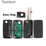 0536 FSK 433Mhz ID46/PCF7961 chip 307/VA2 blade 3 button remote key for Citroen cars after 2011