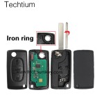 0536 FSK 433Mhz ID46/PCF7961 chip 307/VA2 blade 3 button remote key for Citroen cars after 2011
