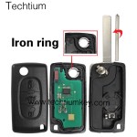 0536 ASK 433Mhz ID46/PCF7961 chip 307/VA2 blade 3 button remote key for Citroen 2006-2011